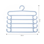 Stainless Steel Wardrobe Storage Type Pants Trousers Hanger Multi Layers Clothing Towel Storage Rack Closet Space Saver