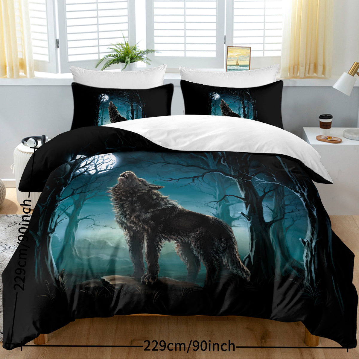 Moon Wolf Bedding