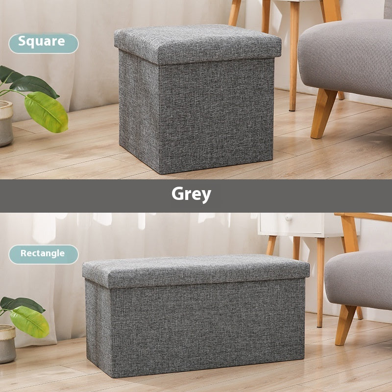 Cotton And Linen Storage Stool