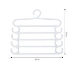 Stainless Steel Wardrobe Storage Type Pants Trousers Hanger Multi Layers Clothing Towel Storage Rack Closet Space Saver