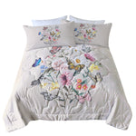 Butterfly Flower Comforter Suit For All Season
