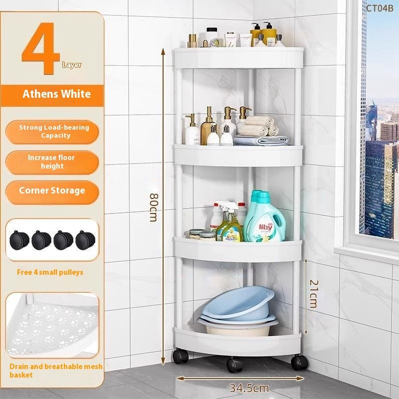 Bathroom Shelf Floor Multi-layer Kitchen Angle Frame Bathroom