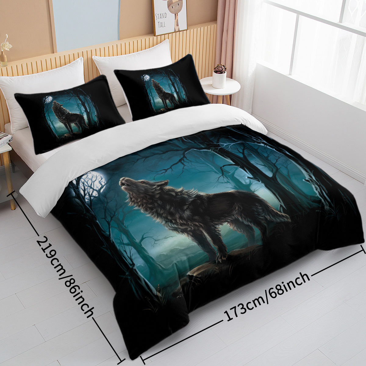 Moon Wolf Bedding