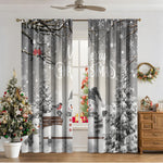 3D Digital Printed Christmas Curtains