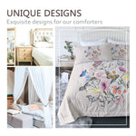 Butterfly Flower Comforter Suit For All Season