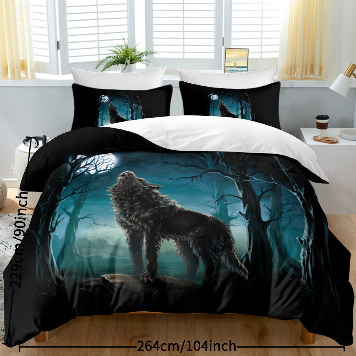Moon Wolf Bedding