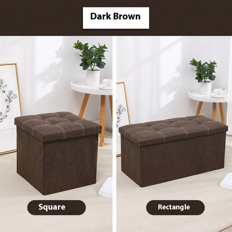 Cotton And Linen Storage Stool