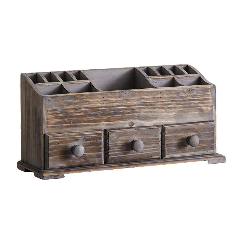 Solid Wood Desktop Cosmetic Case