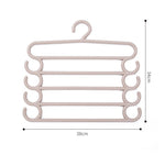 Stainless Steel Wardrobe Storage Type Pants Trousers Hanger Multi Layers Clothing Towel Storage Rack Closet Space Saver