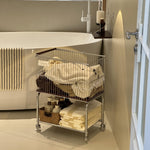 Removable Linen Basket Trolley Large Capacity Dirty Clothes Basket