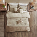 7 Piece Faux Suede Comforter Set