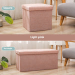 Cotton And Linen Storage Stool