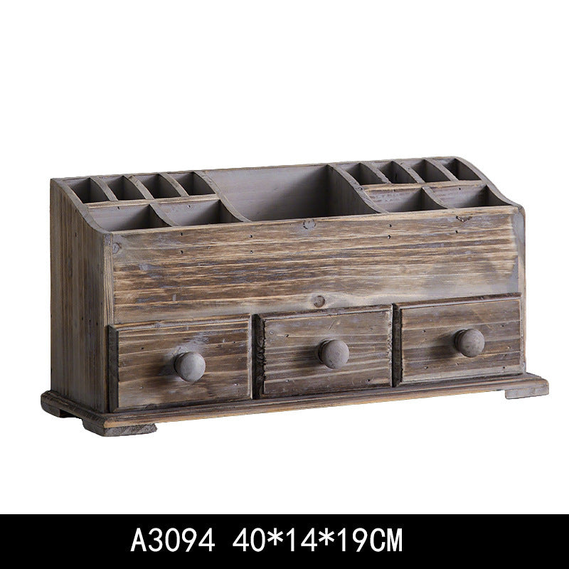 Solid Wood Desktop Cosmetic Case