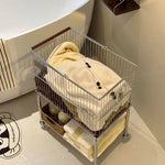 Removable Linen Basket Trolley Large Capacity Dirty Clothes Basket