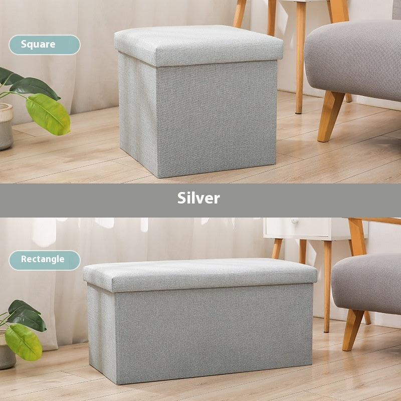 Cotton And Linen Storage Stool