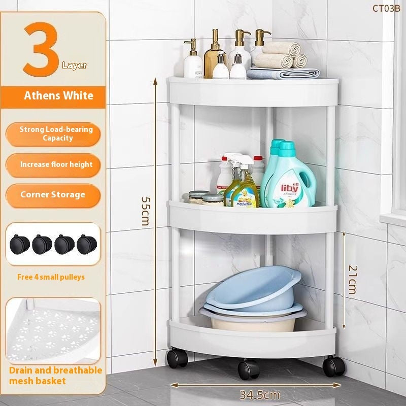 Bathroom Shelf Floor Multi-layer Kitchen Angle Frame Bathroom