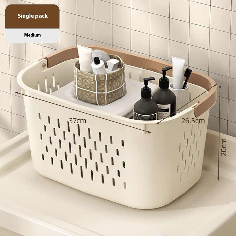 Removable Linen Basket Trolley Large Capacity Dirty Clothes Basket