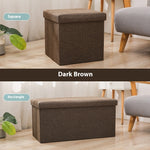 Cotton And Linen Storage Stool