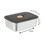 Stainless Steel Plate Refrigerator Storage With Lid