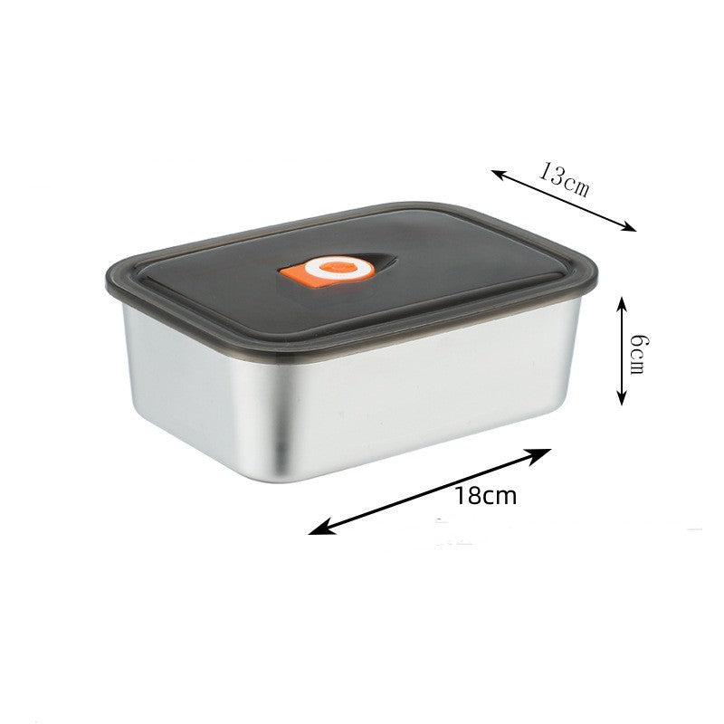 Stainless Steel Plate Refrigerator Storage With Lid