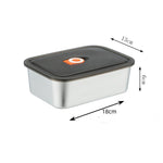 Stainless Steel Plate Refrigerator Storage With Lid