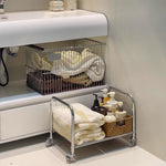 Removable Linen Basket Trolley Large Capacity Dirty Clothes Basket