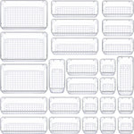 Transparent Plastic Desktop Storage Box Set