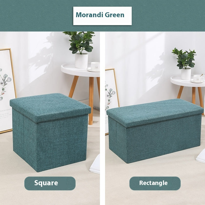 Cotton And Linen Storage Stool